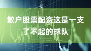 散户股票配资这是一支了不起的球队